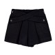 Mayoral Cream flower top with Black skort 
