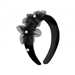 Mayoral Black pearl headband 