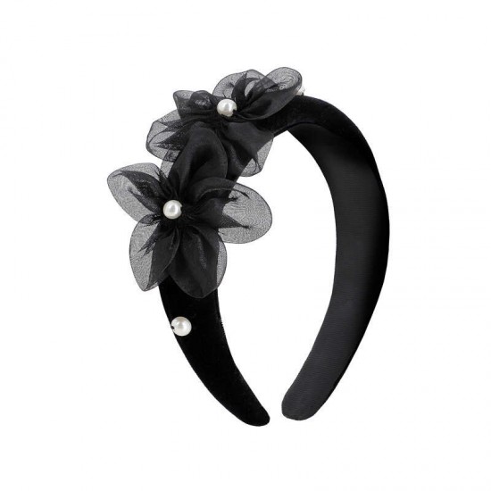 Mayoral Black pearl headband 