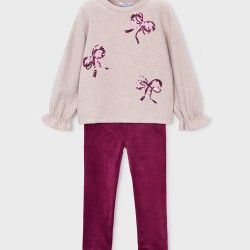 Mayoral Beige sweater + legging set