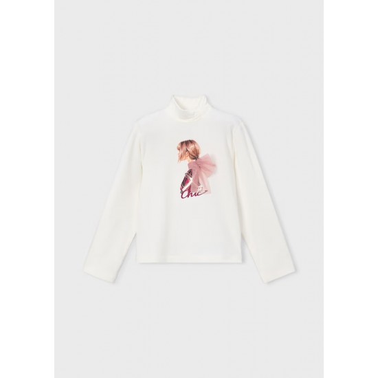 Mayoral Cream turtle neck top