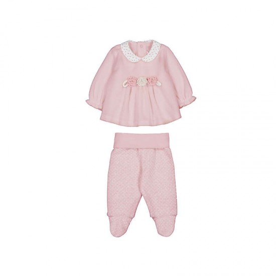 Mayoral Pink Velour flower top + bottoms Mayoral Pink Velour flower top + bottoms