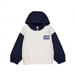 Mayoral Cream/Navy hooded tracksuit 