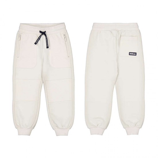 Mayoral Cream/Navy hooded tracksuit 