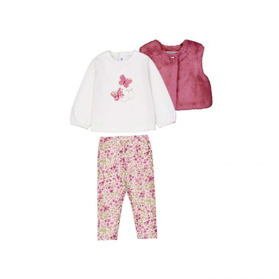 Mayoral Raspberry gilet and legging set 