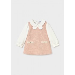 Mayoral Pink tweed pinafore Mayoral Pink tweed pinafore