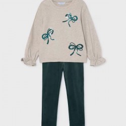 Mayoral Beige Jumper + legging set Mayoral Beige Jumper + legging set