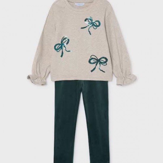 Mayoral Beige Jumper + legging set 