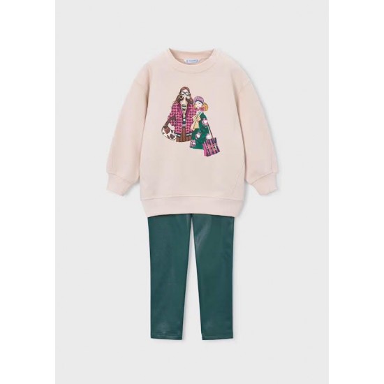 Mayoral Cream jumper + leggings
