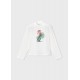 Mayoral Cream top with Green flared trousers Mayoral Cream top with Green flared trousers