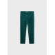 Mayoral Cream top + Green velour leggings 