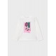 Mayoral Cream top + Green velour leggings 