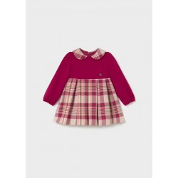 Mayoral Raspberry checked dress
