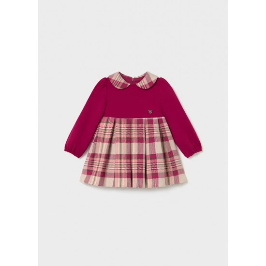 Mayoral Raspberry checked dress Mayoral Raspberry checked dress