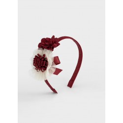 Mayoral Red flower headband 