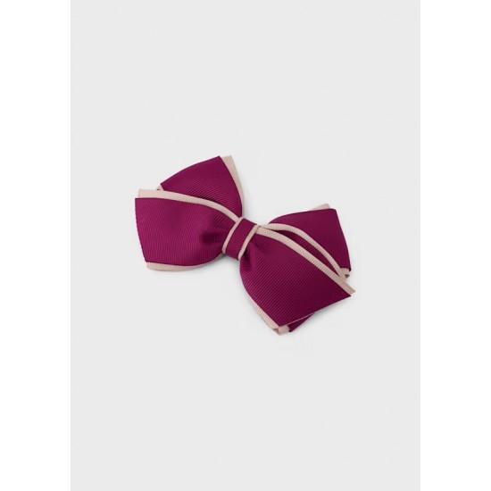 Mayoral Raspberry hair bow clip