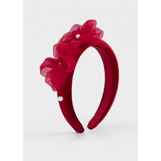 Mayoral Red pearl headband 