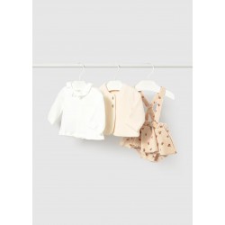 Mayoral Cream top cardi and pant set 