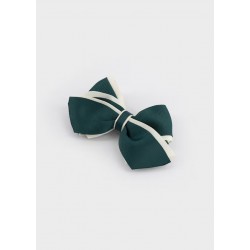 Mayoral Green bow hair clip 