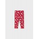 Mayoral Cream top with Red heart legging set 