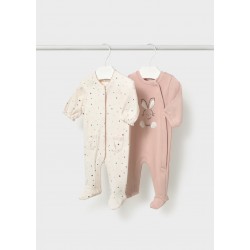 Mayoral Dusky Pink 2 pack babygrow Mayoral Dusky Pink 2 pack babygrow
