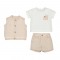 Mayoral 3 piece waistcoat/T-shirt and short set 