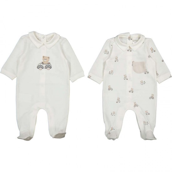 Mayoral 2 pack car/teddy babygrow Mayoral 2 pack car/teddy babygrow