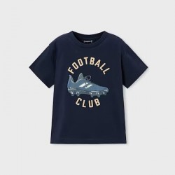 Mayoral Navy football top and short set 