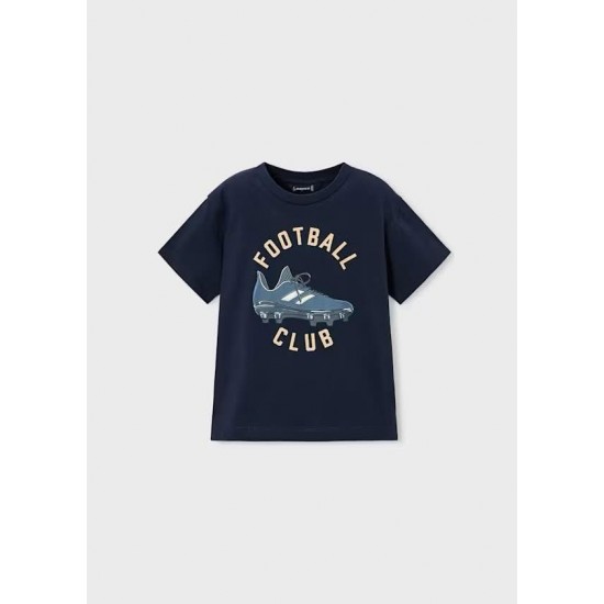 Mayoral Navy football top and short set 