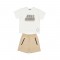 Mayoral White/Beige short set 