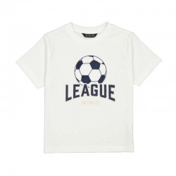 Mayoral White football top + short set 