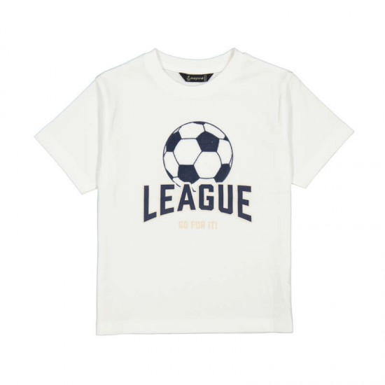 Mayoral White football top + short set 