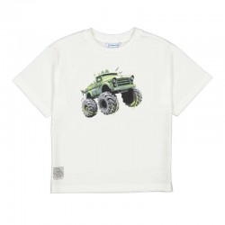 Mayoral Cream truck t-shirt + swimshorts 