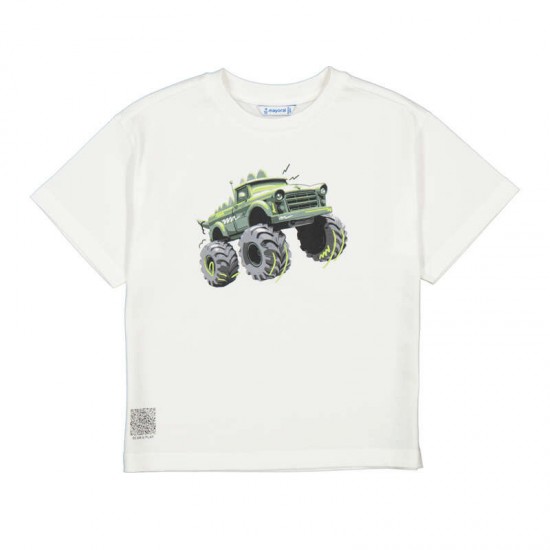 Mayoral Cream truck t-shirt + swimshorts 