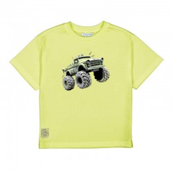 Mayoral Lime green truck t-shirt + swimshorts