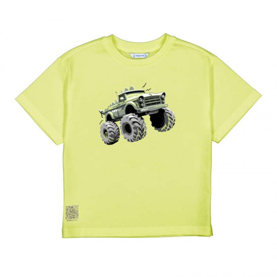 Mayoral Lime green truck t-shirt + swimshorts