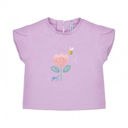 Mayoral Lilac flower top + short set 