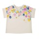 Mayoral Cream flower/bee t-shirt + Lilac flare trousers 