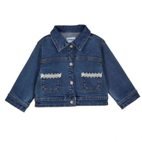 Mayoral Denim Blue jacket and jean set 