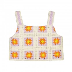 Mayoral Lilac/Cream crochet top + short set 