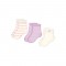 Mayoral Cream hearts/Lilac/Cream 3 pack socks 