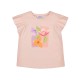 Mayoral Peach Flowers t-shirt and short set 