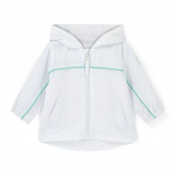  Mitch & Son White Noah hooded lightweight jacket