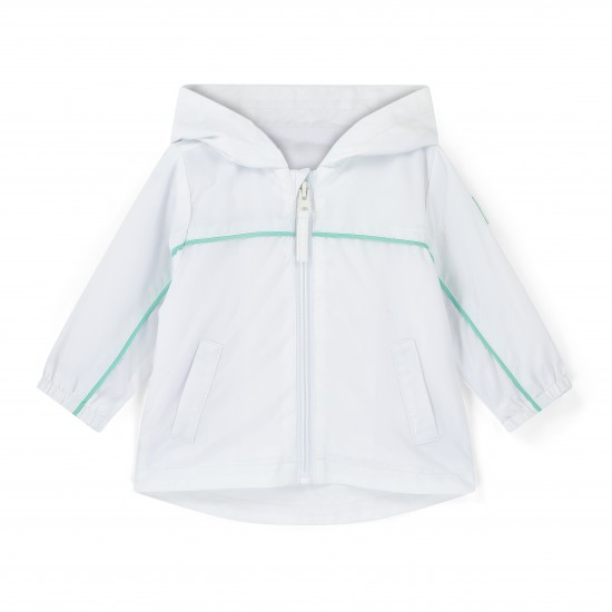  Mitch & Son White Noah hooded lightweight jacket