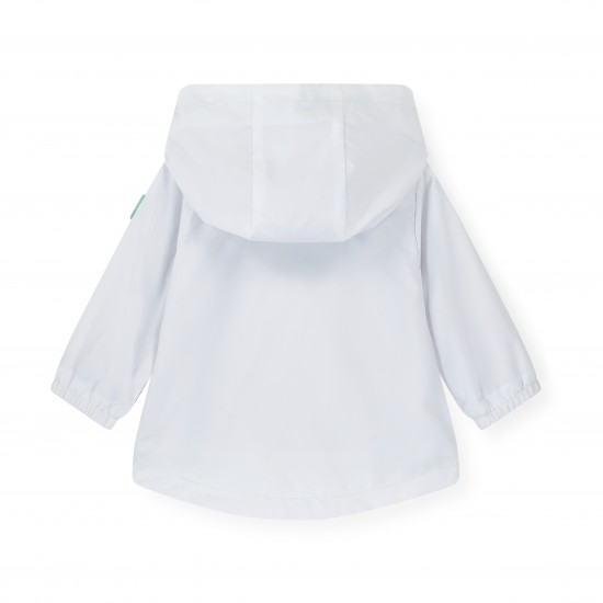  Mitch & Son White Noah hooded lightweight jacket