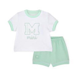 Mitch & Son Nico Mint jersey soft short set 