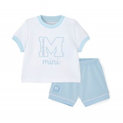 Mitch & Son Nico Blue jersey soft short set 