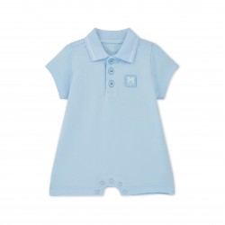 Mitch & Son Blue Nash polo romper 