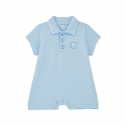 Mitch & Son Blue Nash polo romper 