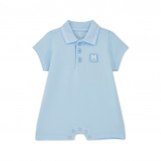 Mitch & Son Blue Nash polo romper 